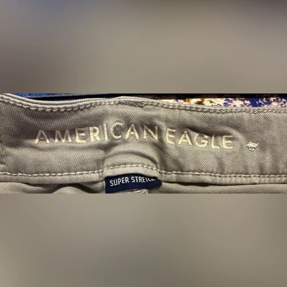 American Eagle Gray Printed Hi- Rise Jegging - Picture 8 of 9